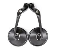 Espejo Manillar Compatible Con Yamaha Para XVS950 Para XV1900 Para XVS1300 Para V-Star Para Virago Para Warrior Para Royal Black Espejo Retrovisor De Motocicleta De 8 Mm Y 10 Mm