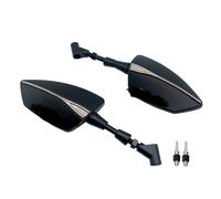 espejo manillar Espejo Retrovisor Ajustable Espejos Retrovisores Laterales Para Benelli 180s 302s Para TNT 125 135 150 250 300 600 8/10MM(Benelli - Silver)