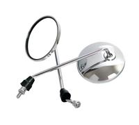 Espejo Manillar Espejo Retrovisor Plateado Para Motocicleta Espejos Retrovisores Para Ciclomotor Espejo Lateral Redondo 8mm Accesorio Actualización Espejo Retrovisor Motocicleta