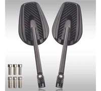 Espejo manillar Espejo Trasero Universal Fibra Carbono Para Motocicleta, Aleación Aluminio Lateral Para Z400/650/750/800/900/1000 Para VERSYS 650(Style2)