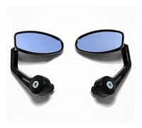 Espejo Manillar Espejos Extremo Manillar Negros 7/8" Espejos Laterales Clásicos Ovalados Para Café Para Espejos Retrovisores Cuádruples Retrovisores Laterales Traseros