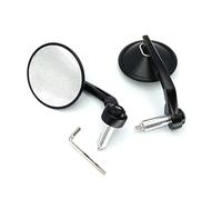 Espejo Manillar Espejos Retrovisores Motocicleta 7/8 "y 22mm Espejo Retrovisor Universal Cristal Transparente Para Manillar Extremo Barra Scooter Accesorios Para Espejo Retrovisor