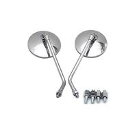 espejo manillar Espejos Retrovisores Motocicleta Espejo Lateral Redondo 8 10mm Para Vespa GTS Para Suzuki Para Intruder VL 1500 Para Royal Para Enfield(Chrome)