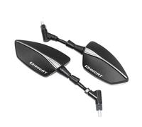 espejo manillar moto Para R1200GS R1200RT 10mm espejo retrovisor de motocicleta espejos retrovisores izquierdo y derecho carcasa lateral(B-Silver)