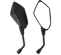 Espejo Manillar Motocicleta 1 Par De Espejos Retrovisores Laterales Para Motocicleta Scooter Bicicleta Eléctrica Manillar 8 Mm Y 10 Mm Convexos Electromóvil(10mm)