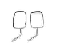 Espejo Manillar Motocicleta Espejos Retrovisores Universales Cromados 10 Mm Motocicleta Motocross Scooter Bicicleta Eléctrica Retrovisores Laterales
