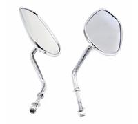 Espejo Manillar Para Dyna Para Sportster 1200 883 1 Par De Espejos Retrovisores Laterales Cromados De 8mm Para Motocicleta Accesorios Actualización Espejo Retrovisor Motocicleta