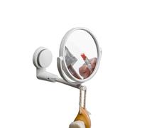 Espejo Maquillaje De Pared De BañO con CosméTico De Doble Cara 360 Giratorio, con Ventosa InstalacióN FáCil Espejo De BañO Giratorio Plegable De Doble Cara