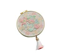 Espejo Maquillaje Metal Makeup Mirror Portable Folding Cosmetic Mirror Exquisite Creative Handheld Mirror Women(Pink)