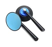 Espejo Modificado Espejo Retrovisor De Motocicleta para para CB650R NC750X NX500 NT1100 ADV 350 X 750 Africa Twin CRF1100L Espejo De Campo Amplio.(Azul)