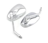 Espejo Moto Derecho Espejos Retrovisores Cromados Universales De 10mm Para Motocicleta Scooter Bicicleta Eléctrica Espejo Lateral Accesorios
