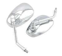 Espejo Moto Derecho Universal 10mm Cromo Motocicleta Scooter E-bike Espejo Lateral Accesorios Retrovisores