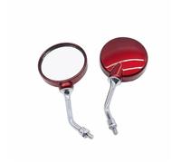 espejo moto Espejo Lateral Universal Para Motocicleta, Espejo Retrovisor 8 Y 10MM Para Piaggio, Pour Vespa, Pour GTS 125, Pour LX 150, Pour GT60(rojo)