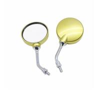 espejo moto Espejo Lateral Universal Para Motocicleta, Espejo Retrovisor 8 Y 10MM Para Piaggio, Pour Vespa, Pour GTS 125, Pour LX 150, Pour GT60(Gold)