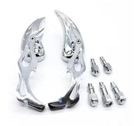 espejo moto Espejos Retrovisores Laterales Para Motocicleta 8MM 10MM Para REBEL 250 Para SHADOW 600 750 VTX VT Para Suzuki Para VT Para VTX Para Street(Plata)
