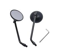espejo moto Espejos Retrovisores Motocicleta Espejo Universal De 8 10MM Para Piaggio Para Zip Para Vespa Para Sprint S 150 Para PX 125(Negro)