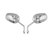 espejo moto Espejos Retrovisores Retro Para Motocicleta, Espejo Lateral Universal De 8mm Y 10mm Para MT07 09, Para Hornet, Para CBR650, Para Piaggio(Chrome)