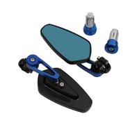 Espejo Moto Lateral Compatible Con Yamaha Para XMAX250 Para XMAX300 125 400 Espejos Finales Del Manillar De La Motocicleta Izquierda Y Derecha(Blue)