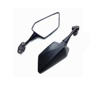 Espejo Moto Lateral Espejos Retrovisores Carbono Para Motocicleta Para YZF-R1 Para YZF-R6 Y Para FZ6R(Diamond carbon)