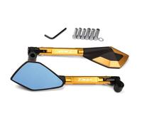Espejo Motocicleta Espejo Retrovisor Lateral para Motocicleta para Yamaha TMAX560, T-MAX560, TMAX, T-MAX 560. Ofrece Una Visión Nítida Laterales retrovisores(Oro)