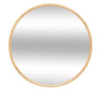 Atmosphera Espejo mural Kim marrón madera diámetro 75 cm