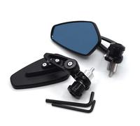 Espejo Negro para Manillar De Motocicleta 7/8 '' 22mm para R1 R6 R125 R15 FZ16 FZ1 MT09 MT07 FZ6 XJR1300(Black)