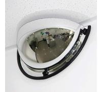 Espejo panorámico de Media cúpula Convexo, Espejo acrílico de Seguridad, 1/4 Espejo esférico Ángulo de visión de 180 Grados, Espejo antirrobo Espejo de Pared(60cm)