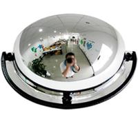 Espejo Panorámico De Media Cúpula Convexo, Espejo Antirrobo Espejo Convexo Vigilancia Espejo De Acrílico, Ángulo De Visión De 180 Grados, 1/4 Espejo Esférico(40cm)