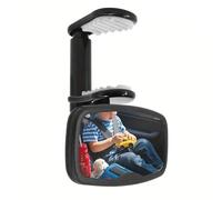 Espejo para asiento de automóvil orientado hacia atrás - Clip de 12,6x6 cm Espejo para vehículo compacto e irrompible ajustable, espejos gran angular para asiento de automóvil para bebé | Vista traser