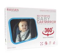 Espejo para Bebé para Asiento Trasero del Coche, Esenciales Más Seguros para Recién Nacidos con Vista Trasera, Irrompible, Ajustable para Ver Asientos Orientados hacia Atrás para Bebés