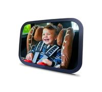 Espejo para coche para bebé - ABURNUDREY 100 % irrompible, espejo para coche para bebé para seguridad en el asiento trasero