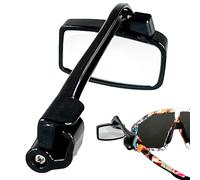 Espejo para gafas de bicicleta - Espejo retrovisor compacto para gafas, accesorio para gafas de ciclismo | Espejo duradero para gafas de bicicleta, espejo ajustable para mayor seguridad, andar en bici