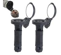 Espejo para manillar de bicicleta de montaña, 1 par de espejos convexos de gran angular con cubierta protectora para viajes urbanos, viajes, aventuras, viajes, aventuras, carreteras urbanas, montañas