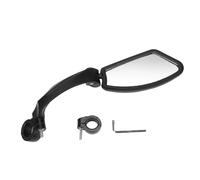 Espejo para manillar de bicicleta, espejo retrovisor plegable giratorio ajustable de 360°, lente de acero inoxidable, a prueba de arañazos, lente de vidrio segura para scooters (Izquierda)