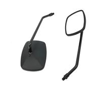 Espejo Para Manillar Moto Campo De Visión Amplio Del Espejo Retrovisor Universal Cuadrado La Motocicleta Para M10 Antivibración(Black)