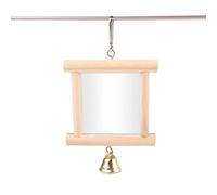 Espejo para pájaros para la Jaula, artículo de Empleo Colgante Seguro para la Compra, Espejo para la Jaula de pájaros, para cacatúas, Canarios, periquitos, pequeños, medianos y Grandes