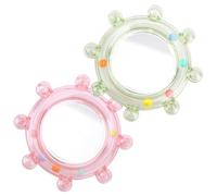 Espejo para periquitos para jaula, rueda de sonido giratoria de 2 piezas | Espejo de jaula de pájaros para periquitos | para soledad, aburrimiento, juego, enriquecimiento, cacatúas, conures tortolitos