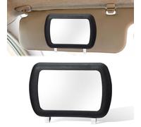 Espejo para visera de coche, espejo de tocador con clip, maquillaje automotriz, práctico para sombrear el sol, cosméticos, maquillaje automotriz, espejos de sombra solar para mujer, accesorios