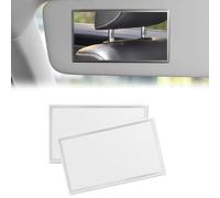 Espejo Parasol Coche para Hyundai Tucson Ioniq 6/ Sante Fe 2024 2025 | Espejo Maquillaje Metalico de Alta Definicion, Autoadhesivo y Anti-rotura, Ultra Fino 1.7mm, 15x8 cm, 2 Piezas