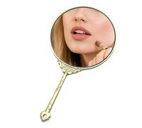 Espejo pequeño para bolso, accesorios portátiles antideslizantes, espejo de viaje pequeño, para mujeres, adultos, niños, familiares, amigos, hogar, interiores y exteriores