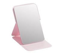 Espejo plegable de viaje,Espejo de viaje plegable,Espejo de maquillaje plegable de alta definición sin marco - Espejo de tocador multifuncional portátil con cubierta de cuero de PU para dormitor