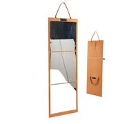 Espejo Plegable En Toda La Longitud, Espejo Colgante Con Apiñado | Espejo De La Puerta Del Armario De Pared Del Dormitorio | Espejo Plegable Para La Escuela, Aula, Escena, Dormitorio,