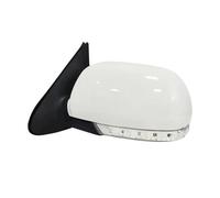 Espejo Puerta Espejo Retrovisor Lateral Plegable Para Coche Con Lámpara De 8 Pines Para Hyundai Para Santa Fe 2.4L 2.7L 2007-2011 2012(Izquierda Blanca)