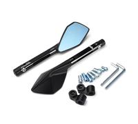 Espejo Punto Ciego Espejos Retrovisores De Motocicleta para Kawasaki Z 650 900 800 250 300 para Ninja 250 300 R para VERSYS 300X (Color : Black)