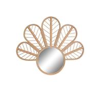ESPEJO RATAN ESPEJO 69X2X60 FLOR NATURAL MARRON
