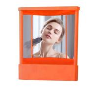 Espejo real sin marcha atrás, espejo real para imagen no inversa, sin marcha atrás para imagen, reflejo no inverso para cortes de pelo y belleza