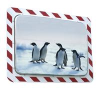Espejo rectangular, antihielo/antivaho Vialux, rojo, blanco