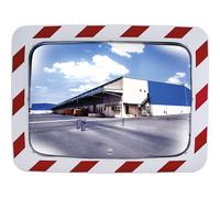 Espejo rectangular, antihielo/antivaho Vialux, rojo, blanco