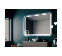 LED IMEX Espejo Rectangular con Esquinas Biseladas y Doble Sensor de Movimiento - 80 x 80 cm