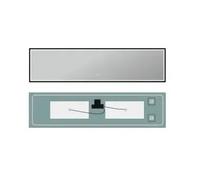 Espejo Rectangular con Sistema Antivaho y Marco de Aluminio Oro Cepillado New York de LedImex